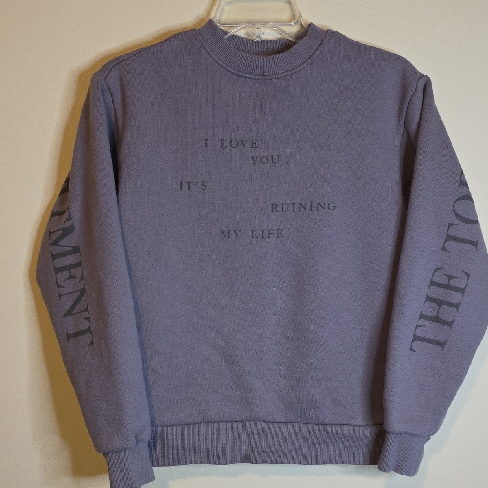 Taylor Swift The Tortured Poet's Department Sweatshirt. Like New. XS